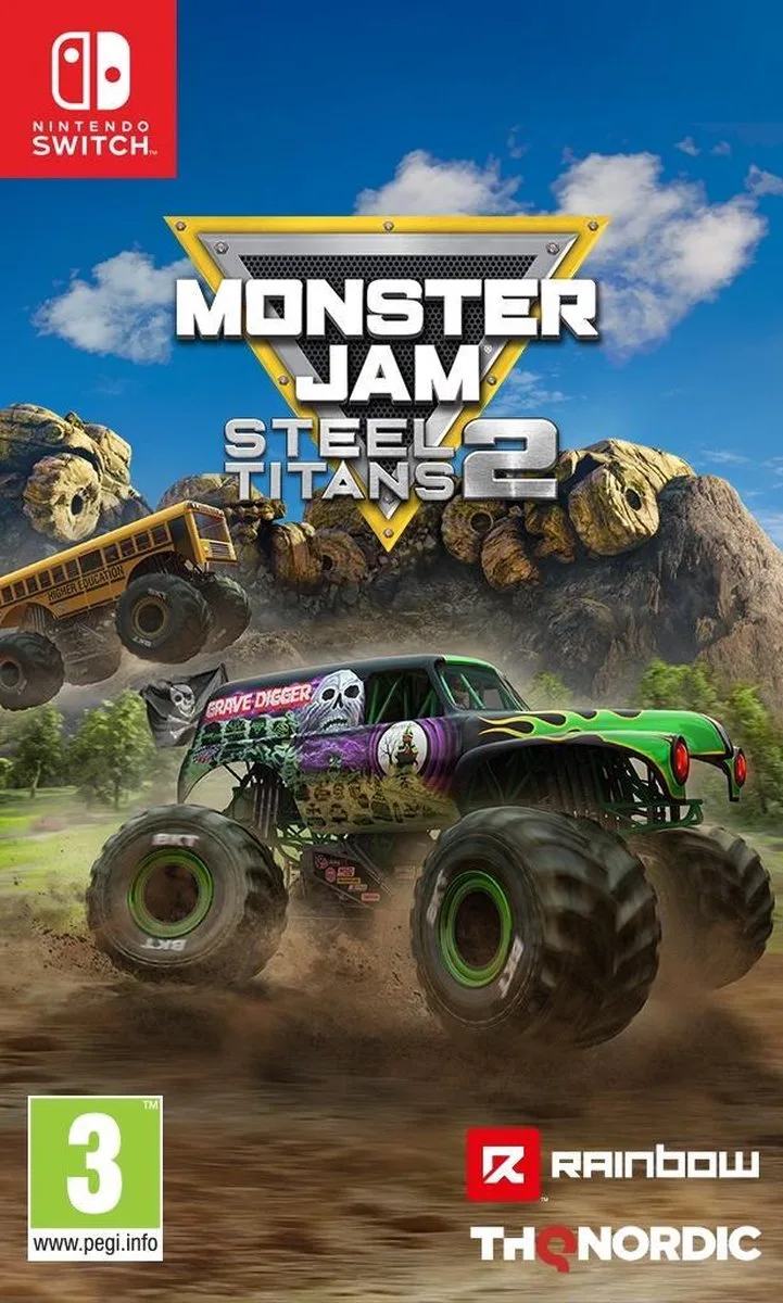 Monster Jam Steel Titans 2 van THQ Nordic, Nintendo Switch – cover
