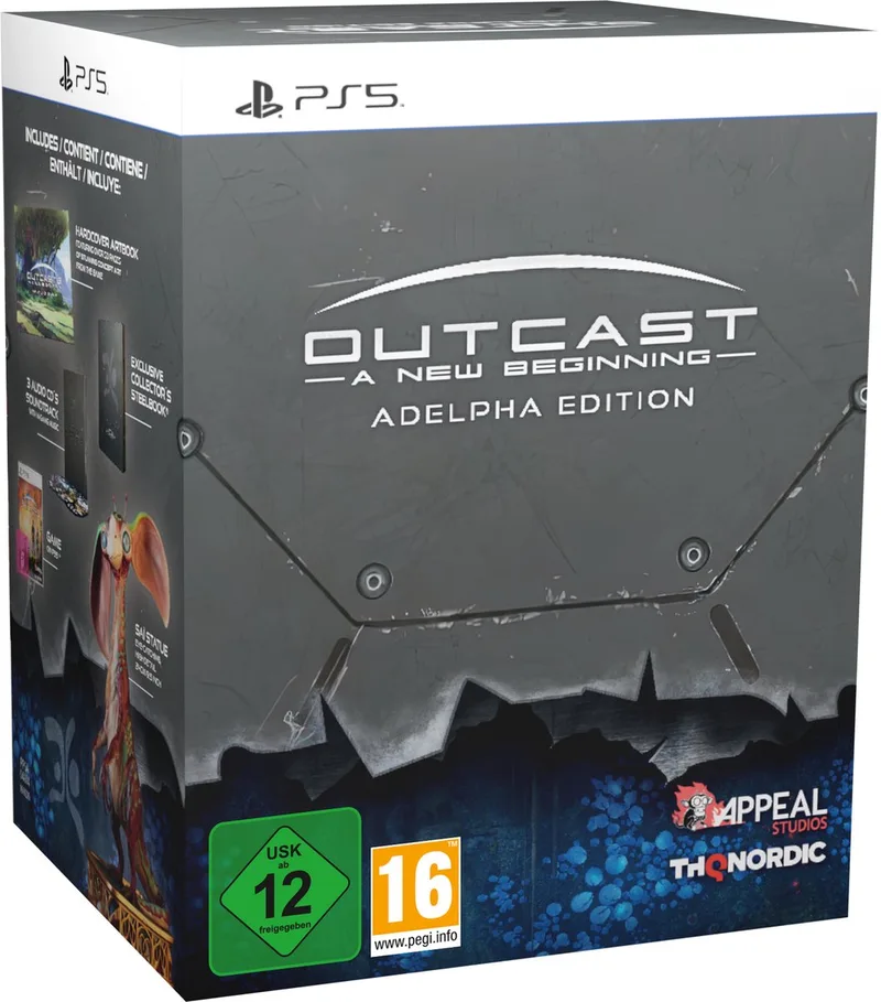 Outcast - A New Beginning Adelpha Edition van THQ Nordic, PS5 – cover