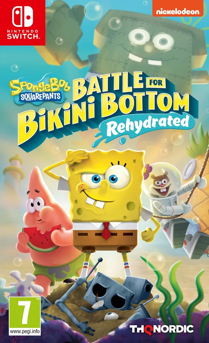 SpongeBob SquarePants: Battle for Bikini Bottom – Rehydrated van THQ Nordic, Nintendo Switch – cover