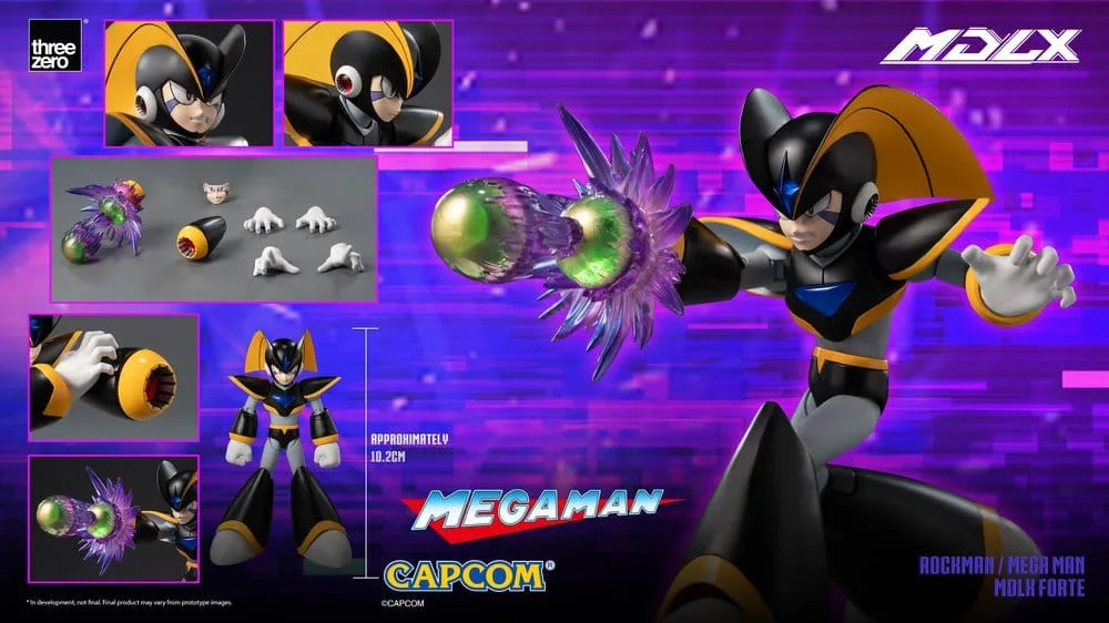 Mega Man MDLX Action Figure - Bass/Forte de Threezero – jaquette