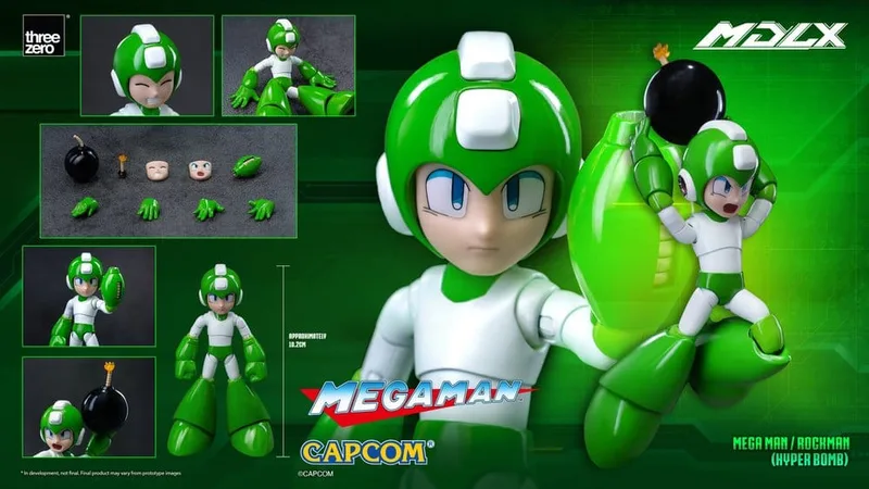 Mega Man MDLX Action Figure - Rockman (Hyper Bomb) by Threezero – cover