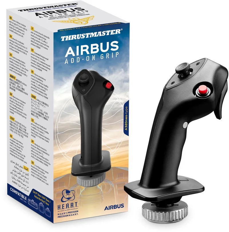 AIRBUS Add-On Grip - Officiële Airbus-Licentie - A300-Serie en A400M-Toestel Flightsim-Joystick - PC by Thrustmaster – cover