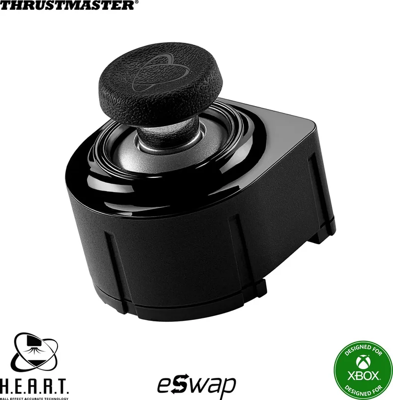 ESWAP SH5 HALL STICK MODULE - analoge mini-stick met H.E.A.R.T. (HallEffect AccuRate Technology)-technologie - compatibel met Thrustmaster ESWAP-gamepads - S5NXG - voor Xbox en PC - Anti-drift - Pro controller van Thrustmaster, Zwart – cover