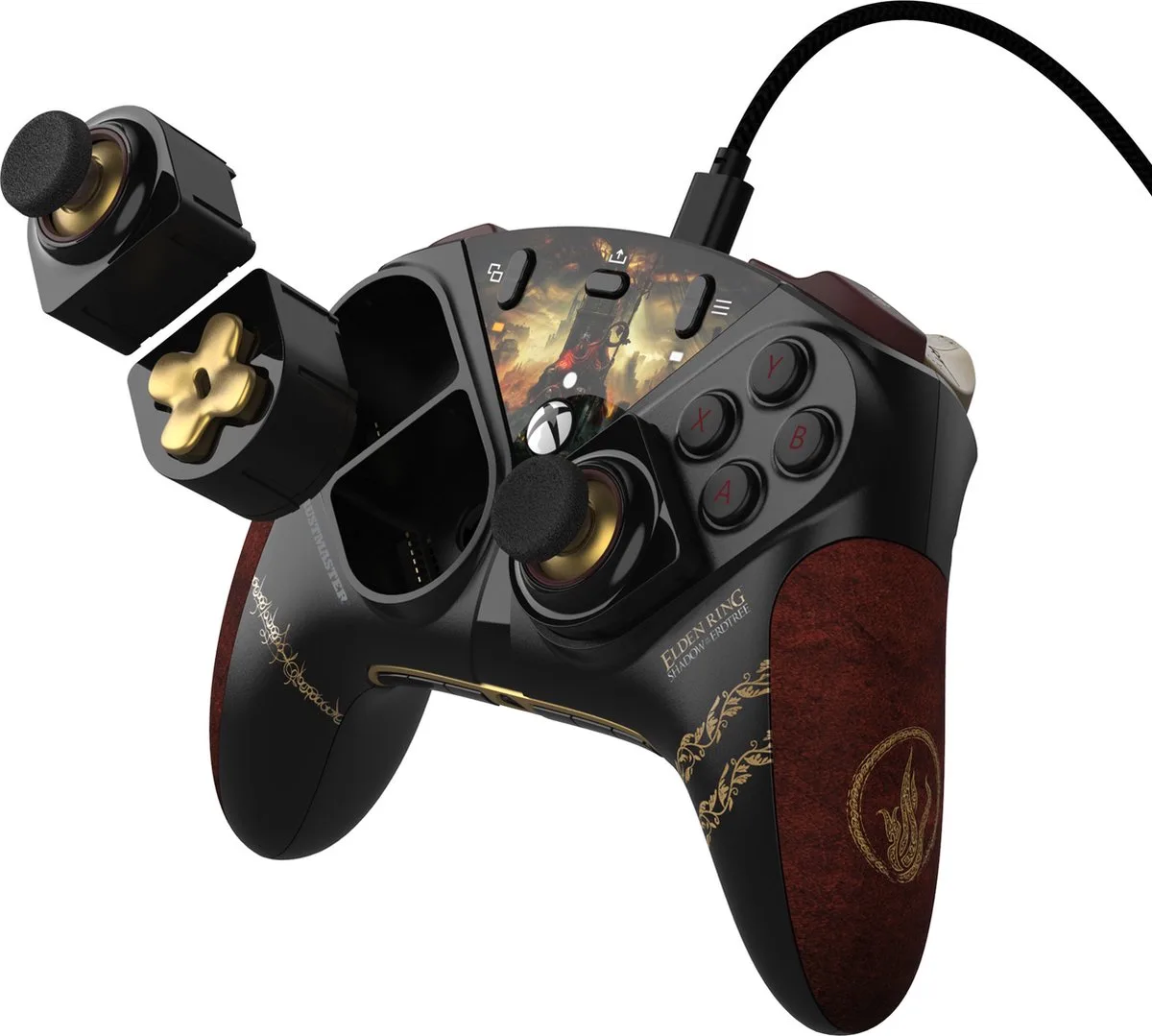 ESWAP X2 PRO ELDEN RING – Modulaire Gamepad voor Xbox Series X | S en PC van Thrustmaster, Zwart, Goud, Rood – cover