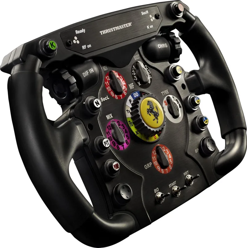 Ferrari F1 Wheel Add-On – Racestuur – Geschikt voor PS5, PC & Xbox – Compatibel met T818, T598, T300 – Officiële Ferrari Licentie van Thrustmaster, Zwart – cover