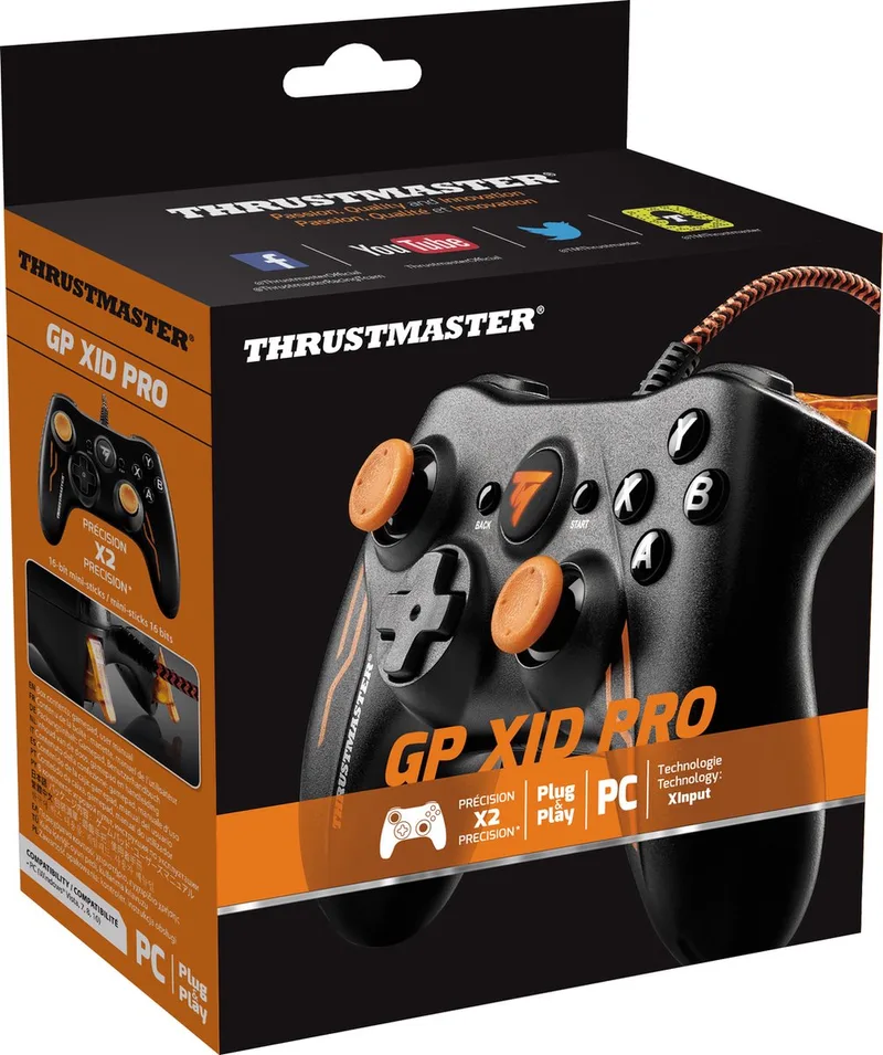 GP XID PRO eSport Edition controller by Thrustmaster, Black_colour, Orange_colour – cover