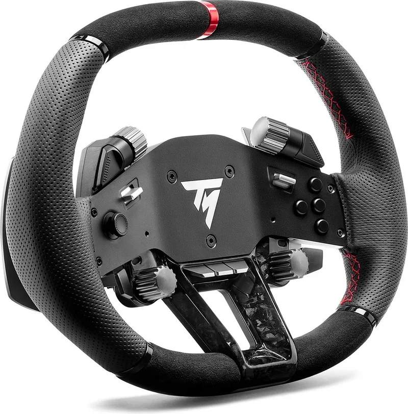 Hypercar Wheel Add-On - Premium Add-on Stuur - Voor PS5/PS4/PC/Xbox Series - Compatibel met de Thrustmaster T818- en T598-racestuur base by Thrustmaster, Black, Metaal – cover