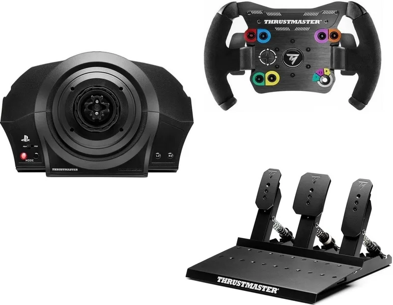 raceset - T300 Servo Base + Raceline Pedals III + Open Wheel Add On - PC - PS4 - PS5 by Thrustmaster – cover