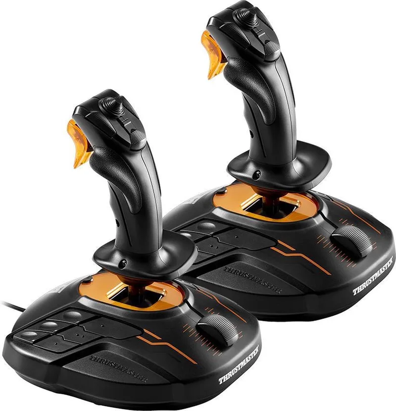 T.16000M FCS SPACE SIM DUO Joystick - Flight Control Systeem - 2 joysticks - voor PC van Thrustmaster – cover