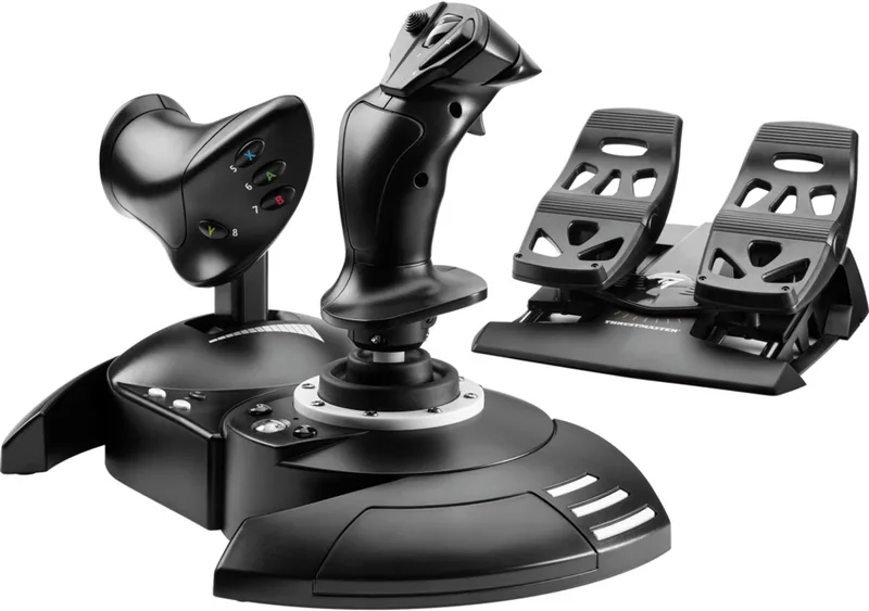 T.Flight Full Kit X - Joystick, Throttle en TFRP Rudder Pedalen - voor PC en XBOX Series X | S van Thrustmaster – cover