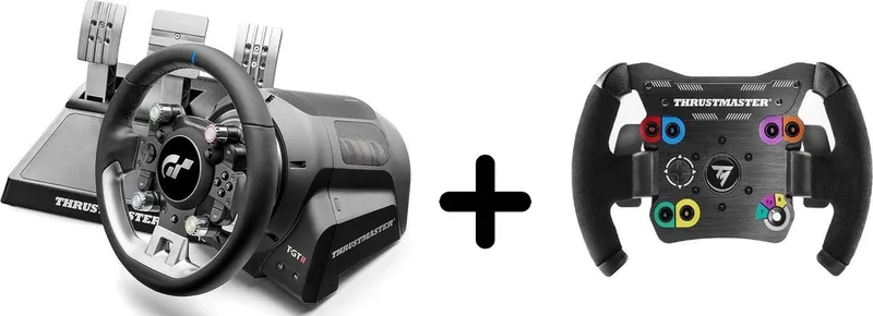 T-GT II - Racestuur met 3 Pedalen + Open Wheel Racestuur - Add-On - PS5, PS4, PC by Thrustmaster – cover