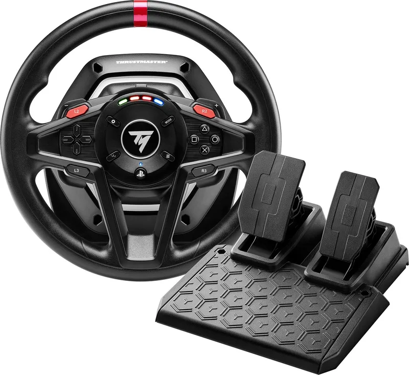 T128-P - Racestuur en Pedalen - Force Feedback & Magnetische Flippers - Voor PS5/PS4/PC - Geschikt voor Forza Horizon 6 by Thrustmaster – cover