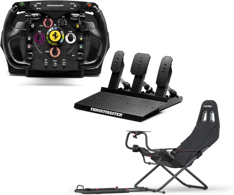 T300 + F1 Add-On + Raceline Pedals III + Playseat Challenge ActiFit – Compleet SimRacing Pakket voor Serieuze Racers - PS5 - PS4 - PC by Thrustmaster – cover