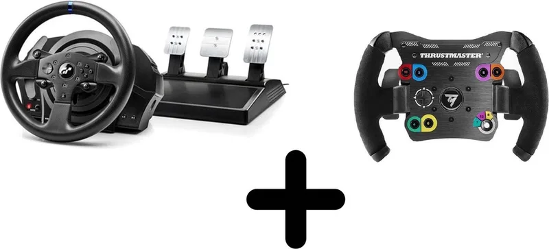 T300 RS GT Racestuur + Thrustmaster TM Open Wheel- Add-On - PC - PS5 - PS4 + PS3 van Thrustmaster – cover