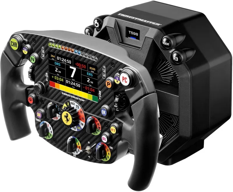 T598 Servo Base + Ferrari SF-25 Formula Wheel Add-On – Direct Drive 5 Nm – PS5, PS4 & PC – Sim Racing Bundle by Thrustmaster – cover