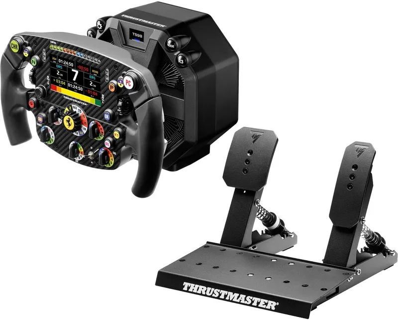 T598 Servo Base + SF-25 Wheel + Raceline Pedals LTE - Direct Drive Force Feedback Sim Racing Bundle - PS5 - PC) de Thrustmaster – jaquette