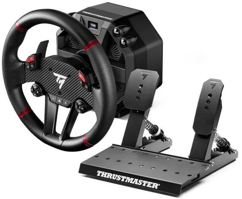 T598X - Direct Axial Drive Racestuur - 5Nm (10Nm Peak) - Voor XBOX Series X | S, Xbox One & PC - Inclusief Raceline Pedalen & Dashboard Display - geschikt voor Forza Horizon 6 van Thrustmaster – cover