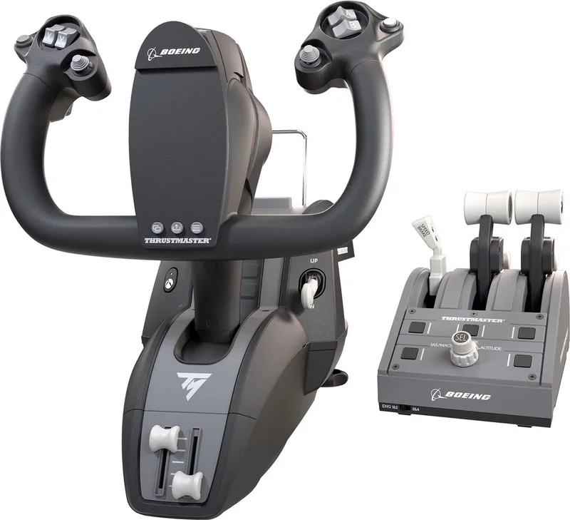 TCA Yoke Pack Boeing Edition - Flight Control Systeem - rudder met quadrant - Voor PC/XBOX Series X | S van Thrustmaster – cover