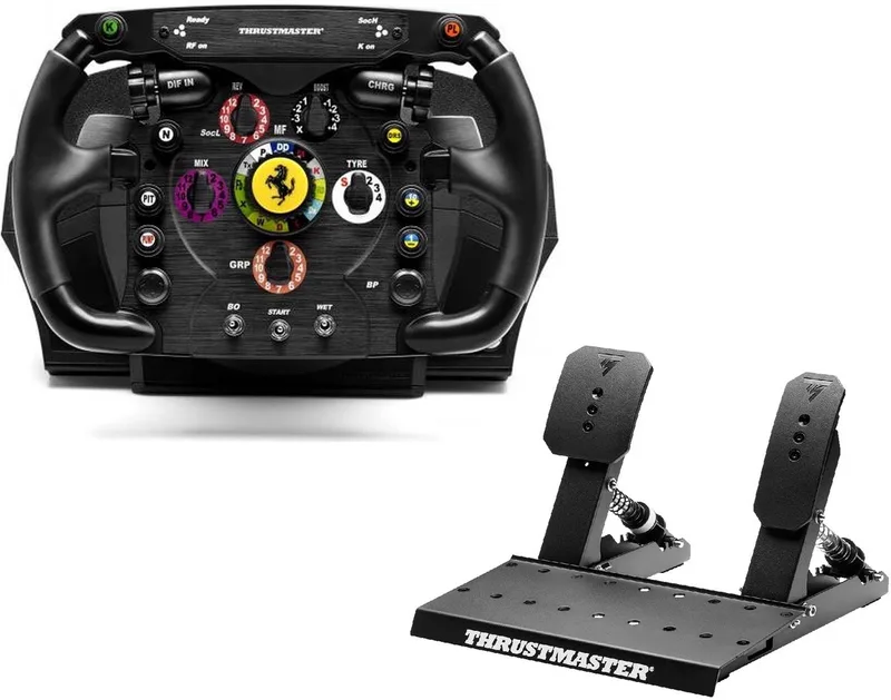 TX Servo Base + Ferrari F1 Wheel Add-On + Raceline Pedals LTE - Racing Sim Bundle voor Xbox & PC by Thrustmaster – cover