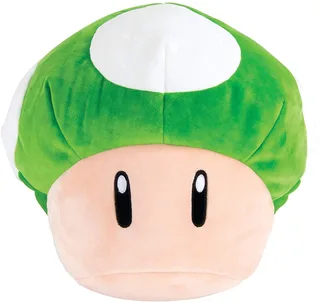 Super Mario Pluche - Mocchi Mocchi Large 1-Up Mushroom by Tomy – cover 1 of 2
