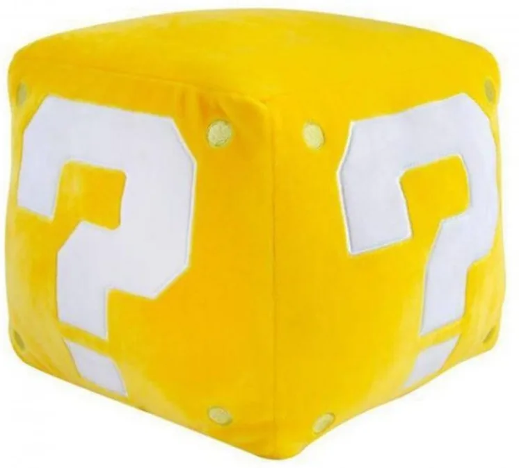 Super Mario Pluche - Mocchi Mocchi Large Question Block de Tomy – jaquette