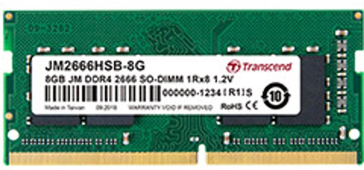 JetRam JM2666HSE-32G geheugenmodule 32 GB 2 x 8 GB DDR4 2666 MHz de Transcend – jaquette