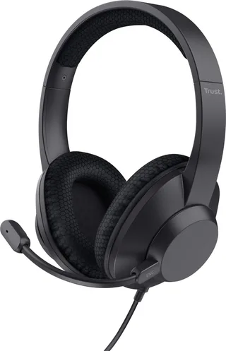 Ayda Max USB ENC Headset - PC Headset - Noise Cancelling Microfoon - Bedraad via USB - Verstelbare Hoofdband från Trust, Svart – omslag 1 av 2
