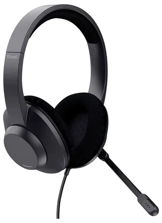 Ayda Max USB ENC Headset - PC Headset - Noise Cancelling Microfoon - Bedraad via USB - Verstelbare Hoofdband från Trust, Svart – omslag 2 av 2