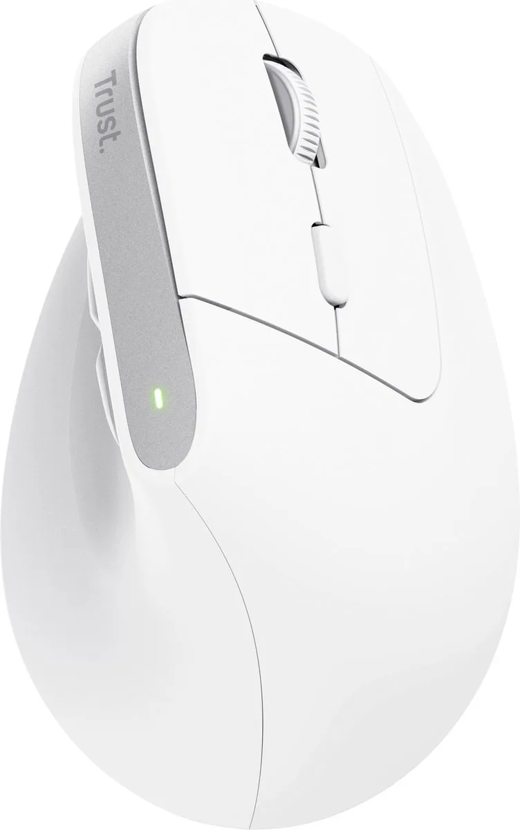 Bayo+ - Ergonomische Muis - Verticaal - Draadloos by Trust, White – cover