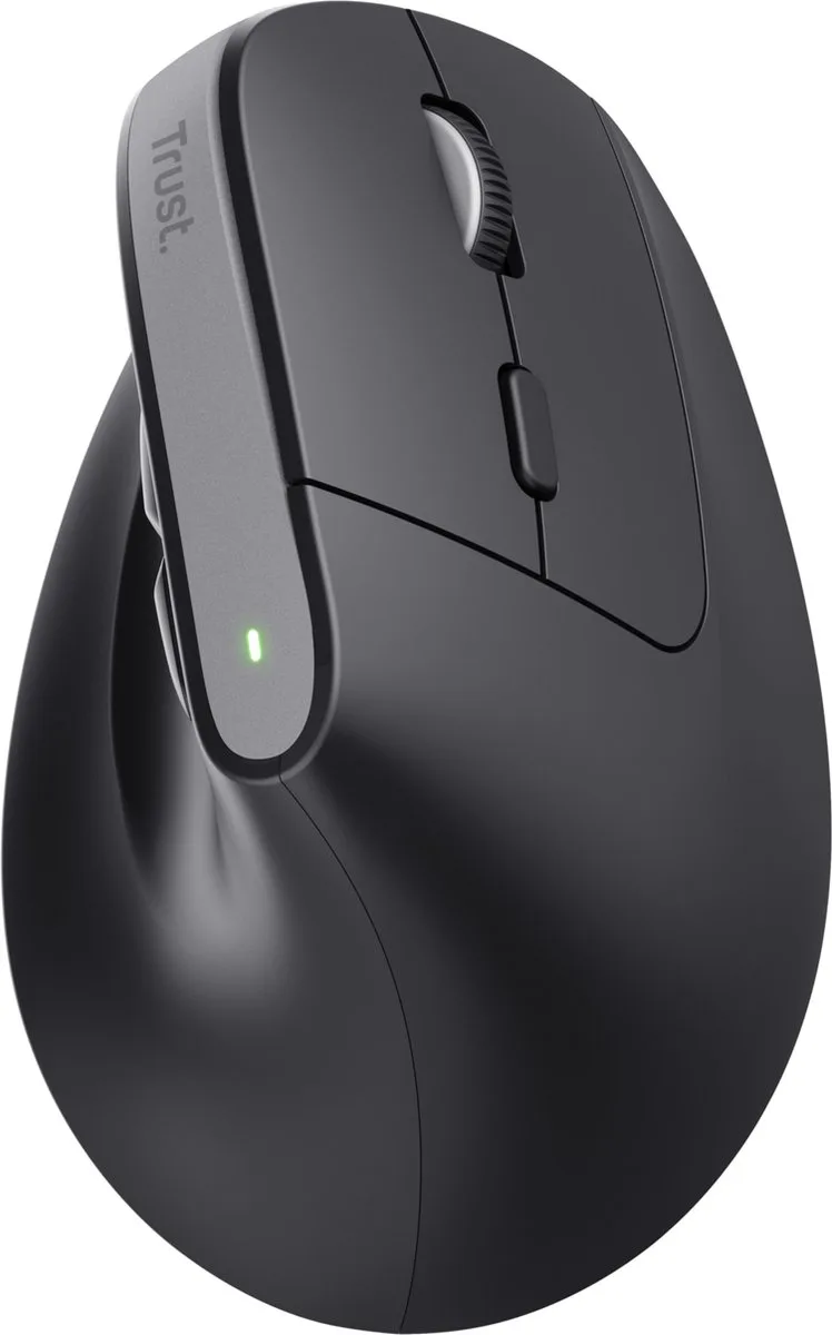 Bayo+ - Ergonomische Muis - Verticaal - Draadloos - Zwart van Trust, Zwart – cover