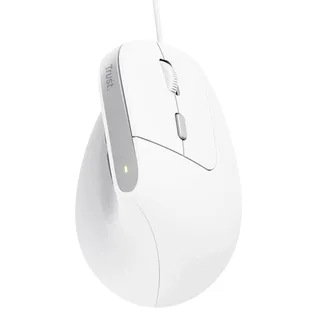 Bayo II - Ergonomische Muis - Verticaal - Bedraad de Trust, Blanc – jaquette 2 sur 2