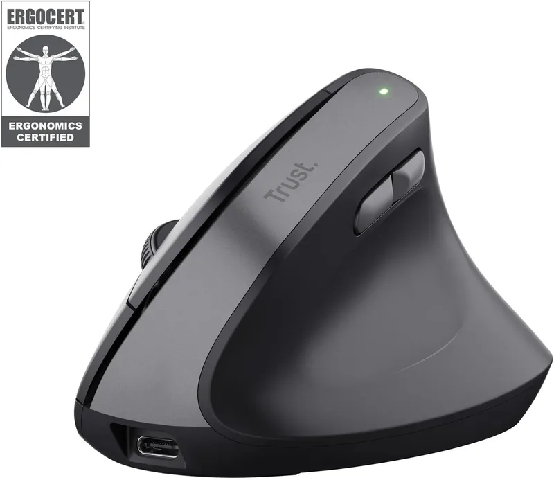 Bayo II - Ergonomische Muis - Verticaal - Draadloos by Trust, Black – cover