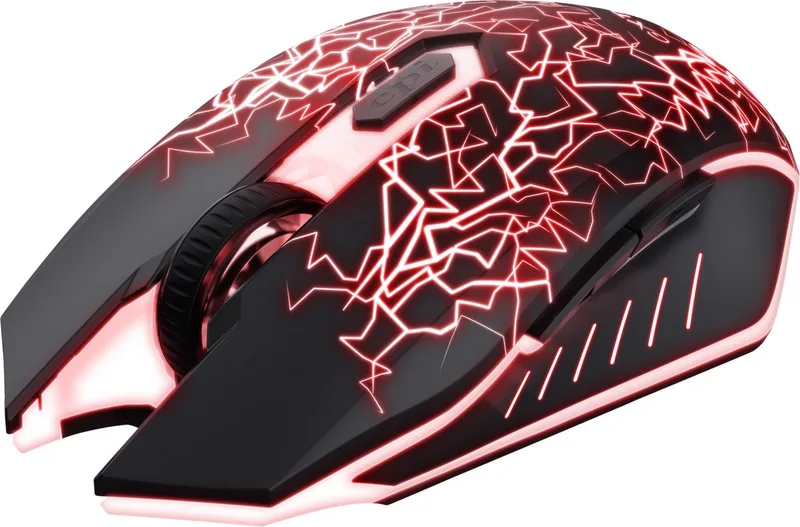 Draadloze Gaming Muis - Met Verlichting - 2000 DPI by Trust, Black – cover