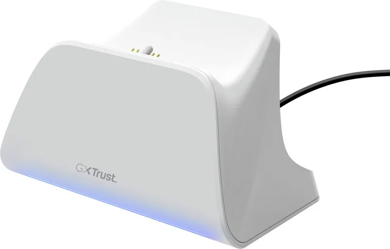 GXT 255 Snellaadstandaard voor PS5-controller - Snellaadstation voor PS5-controller - Met Led-indicatie van Trust, Wit – cover