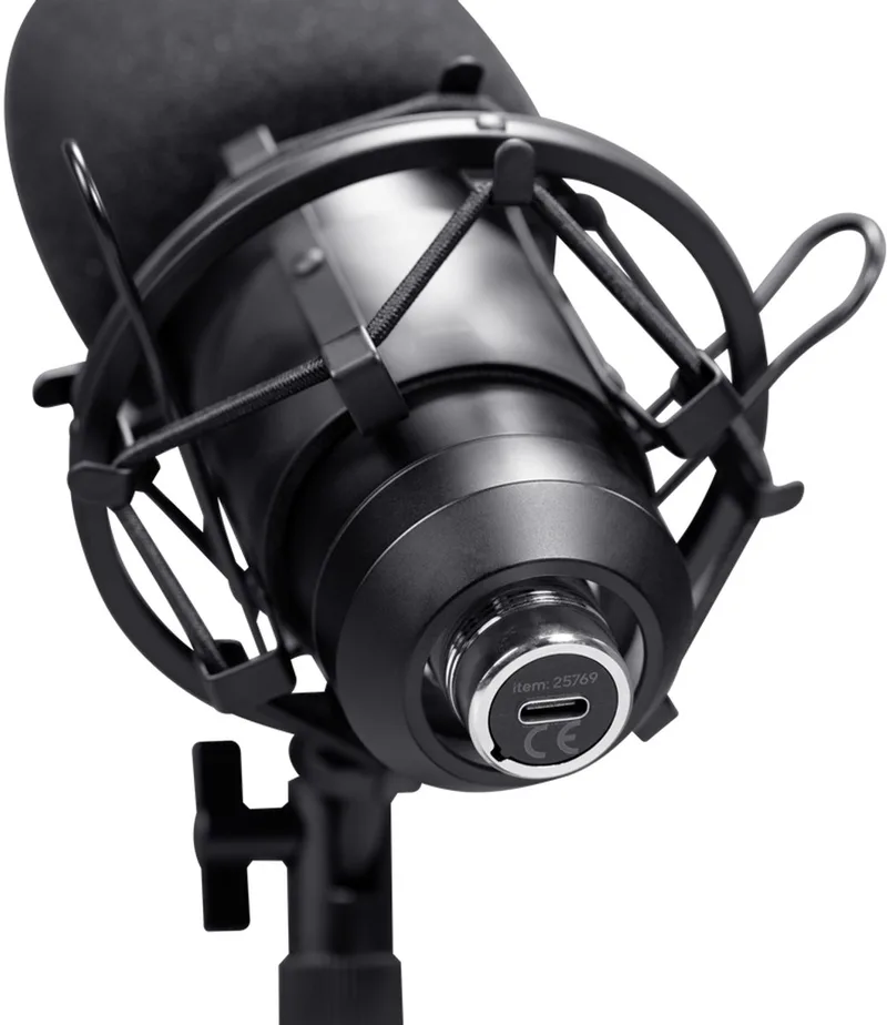 GXT 269 Emita II Streamingmicrofoon met tafelstandaard - USB streaming microfoon - Gaming Microfoon - Podcast Streaming by Trust, Black – cover