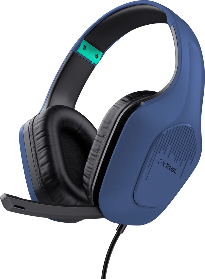 GXT 415B Zirox - Gaming Headset - Bedraad - 50mm Drivers - Over-ear van Trust, Blauw – cover