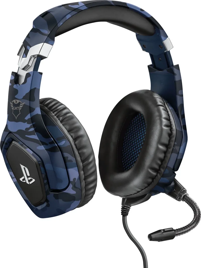 GXT 488B Forze - Gaming Headset - Bedraad - 50mm Drivers - Over-ear - Camo by Trust, Blue – cover
