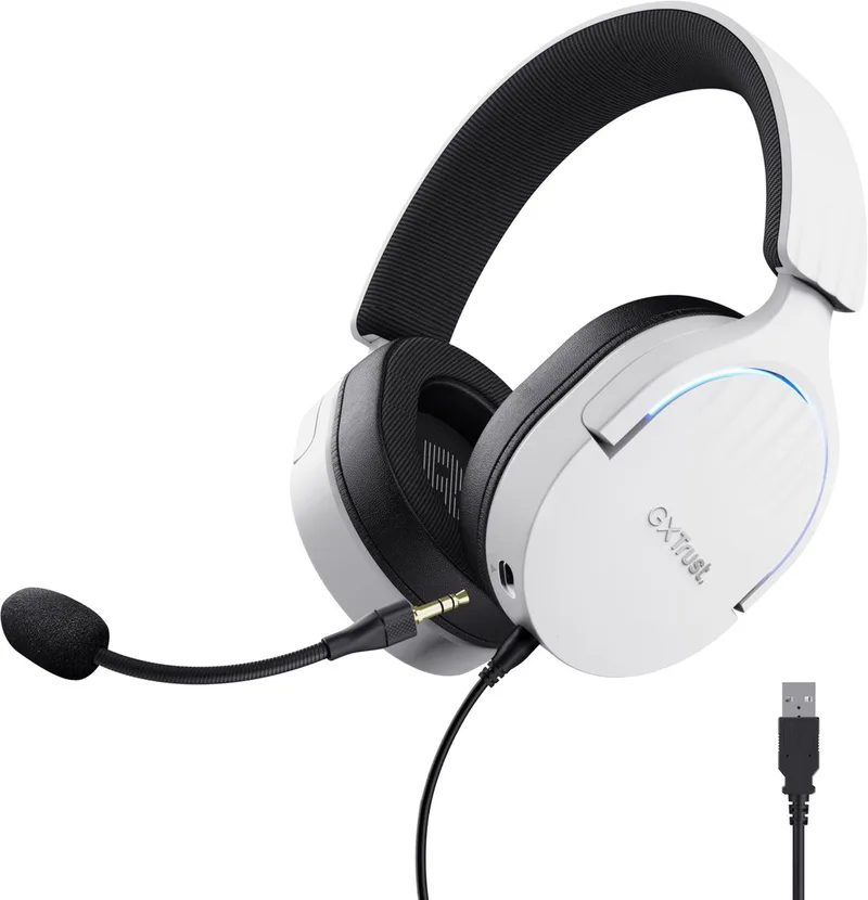 GXT 490W Fayzo - Gaming Headset - USB - 7.1 Surround Sound - Over-ear by Trust, White – cover