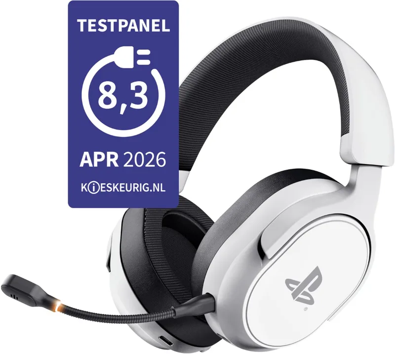 GXT 499W Forta - Draadloze Gaming Headset - Official Sony Licensed voor PS5 - Batterijduur tot 55 uur - met USB-ontvanger - Werkt op PS4/PS5 by Trust, White – cover