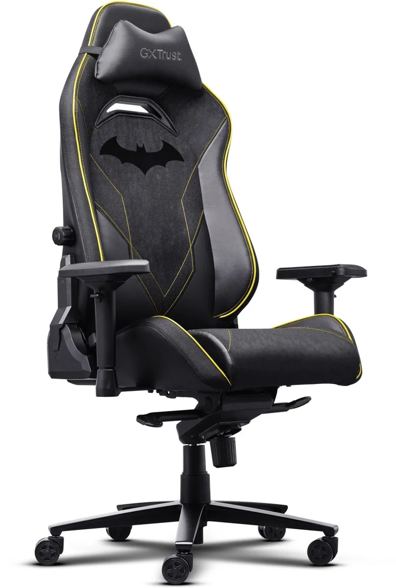 GXT 721BM Ruya Pro Batman Editie - Premium Comfortabele Gamestoel - 4D-armleuningen - Geïntegreerde Lendensteun - Verstelbaar tot 150 kg van Trust, Zwart – cover