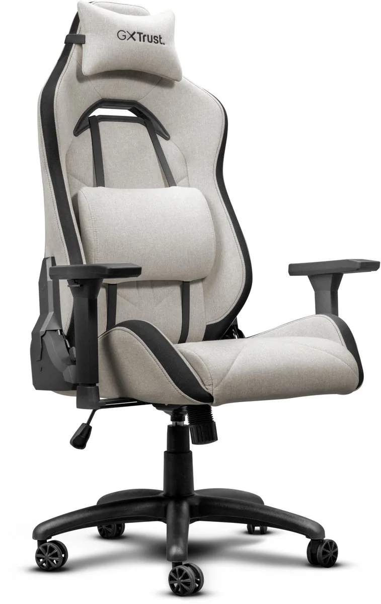 GXT 723B Ruya Fabric - Ergonomische Gamestoel - 3D-armleuningen - Ademende Stoffen Bekleding - Tot 150 kg van Trust, Beige – cover