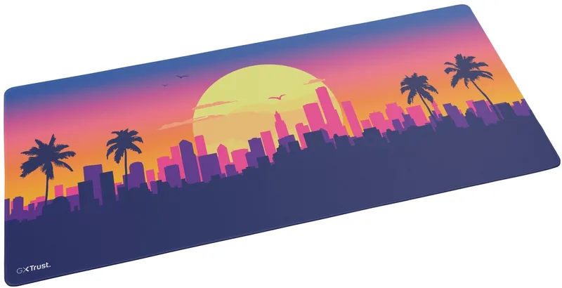 GXT 759M XXL - Gaming Muismat - 900x400 mm - Gestikte Randen - Antislip Onderkant - Oranje/Paars van Trust, Oranje – cover