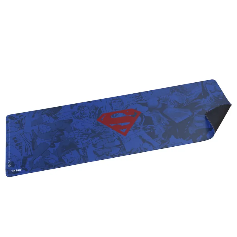 GXT 759SM Superman - XXL Gaming Muismat - 930x300 mm - Superman Blauw by Trust, Superman – cover
