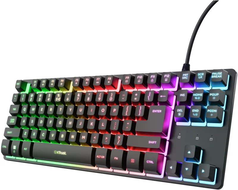 GXT 833 Thado - Bedraad Gaming Toetsenbord - Tenkeyless (TKL) - PC/PS5 - QWERTY by Trust, Black, US – cover
