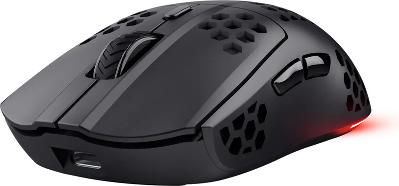 GXT 929 Helox - Gaming Muis - Draadloos - 4800 DPI - RGB Verlichting - Ultralicht van Trust, Zwart – cover