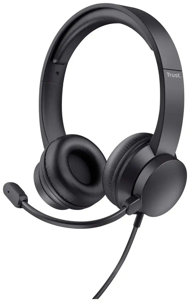 HS-201 Over Ear headset Computer Kabel Stereo by Trust, Black – cover 2 of 2