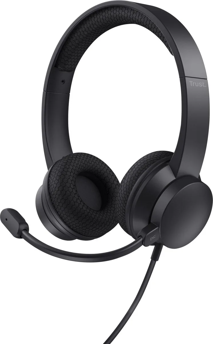 HS-260 Over Ear headset Computer Kabel Stereo by Trust, Black – cover
