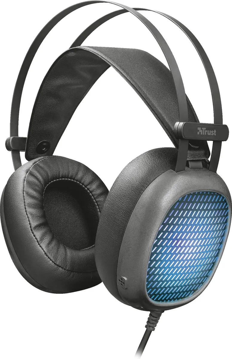Lumen | Headset | LED | Over-ear | Blauw van Trust, Zwart – cover