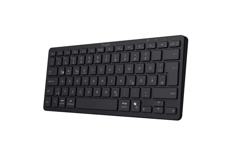 NADOII Wireless Tastatur kabellos Bluetooth PC Tablet Smartphone Wireless-Tastatur van Trust, Zwart – cover