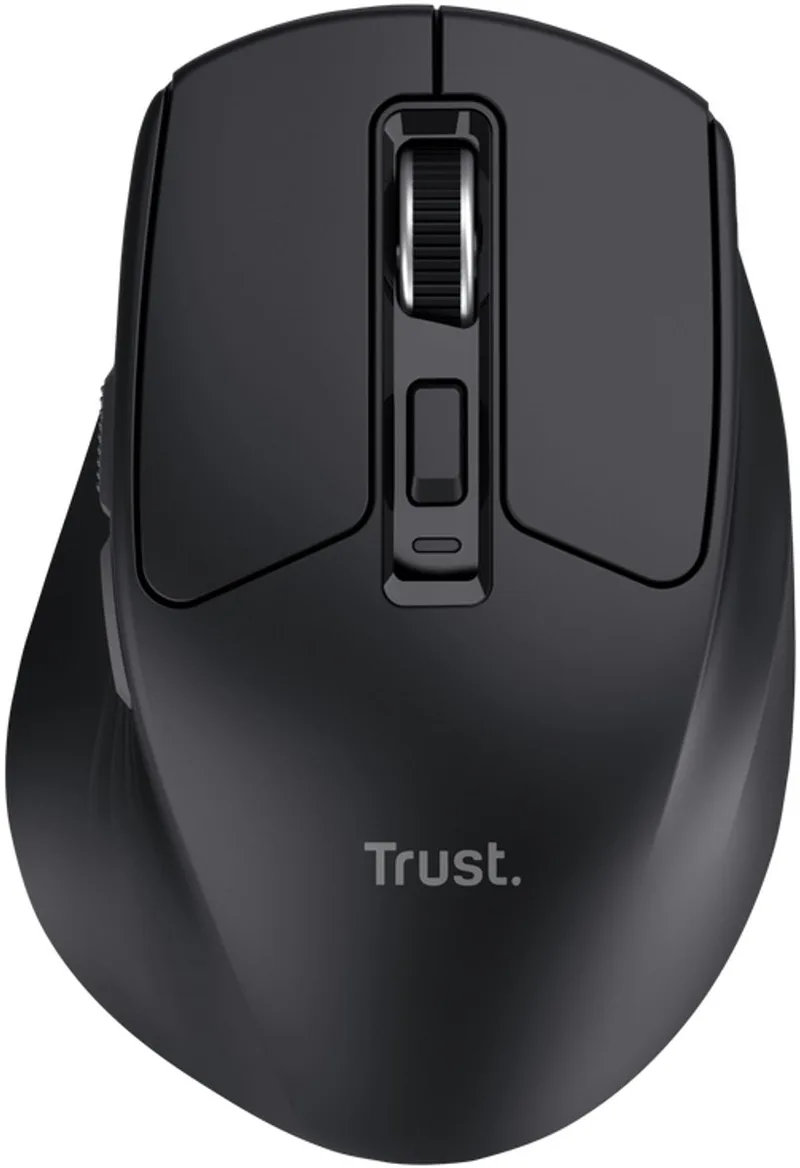 Niven - Draadloze Muis - Multi-device - Stille Knoppen - Oplaadbaar van Trust, Zwart – cover